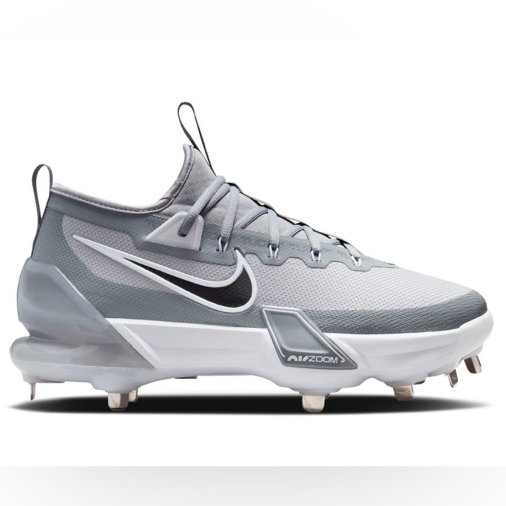NEW Nike Zoom Sz 8.5 Womens Force Trout Elite 9 Grey White baseball cleats